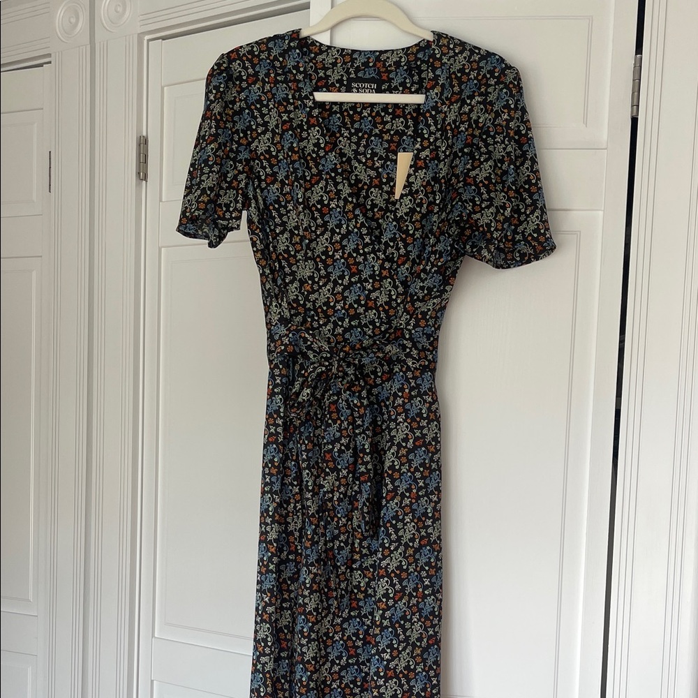 Scotch & Soda Wrap floral dress